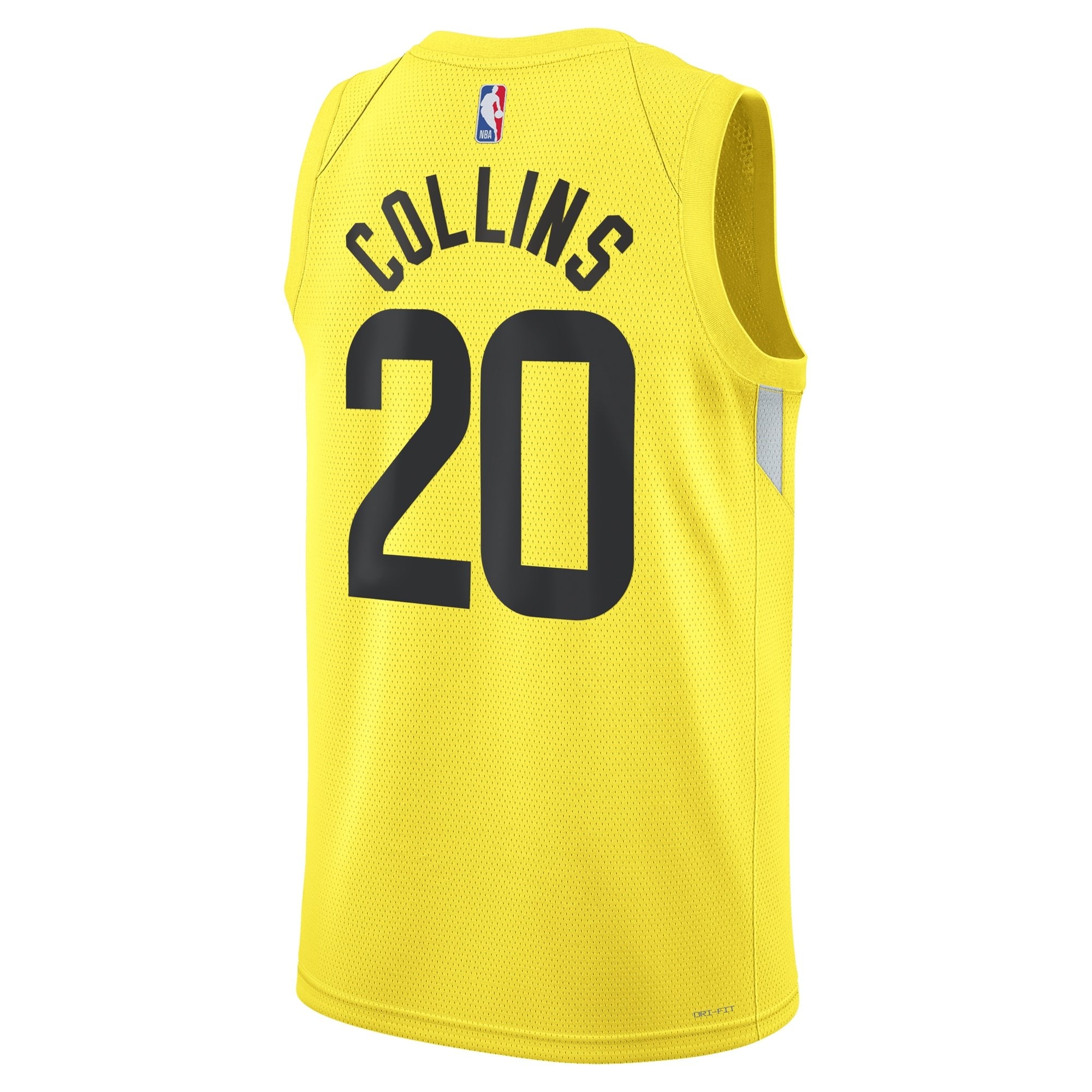 Utah Jazz Icon Edition Swingman Jersey Gold John Collins Unisex