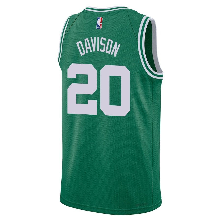 JD Davison 20 Boston Celtics 2024 Finals Champions Jersey Icon Edition Kelly Green