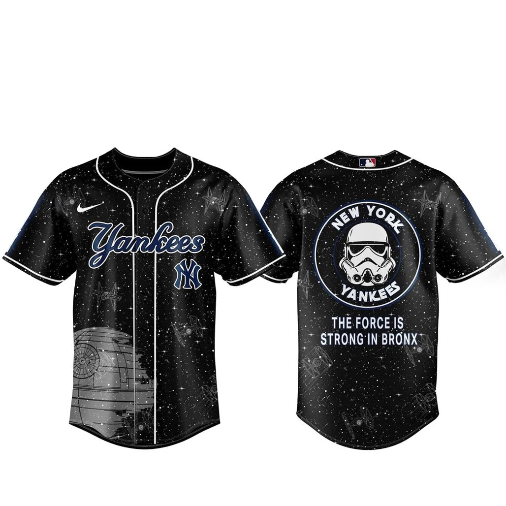 Baseball Team x Star Wars Galaxy The Force Is Strong In Bronx Baseball Jersey