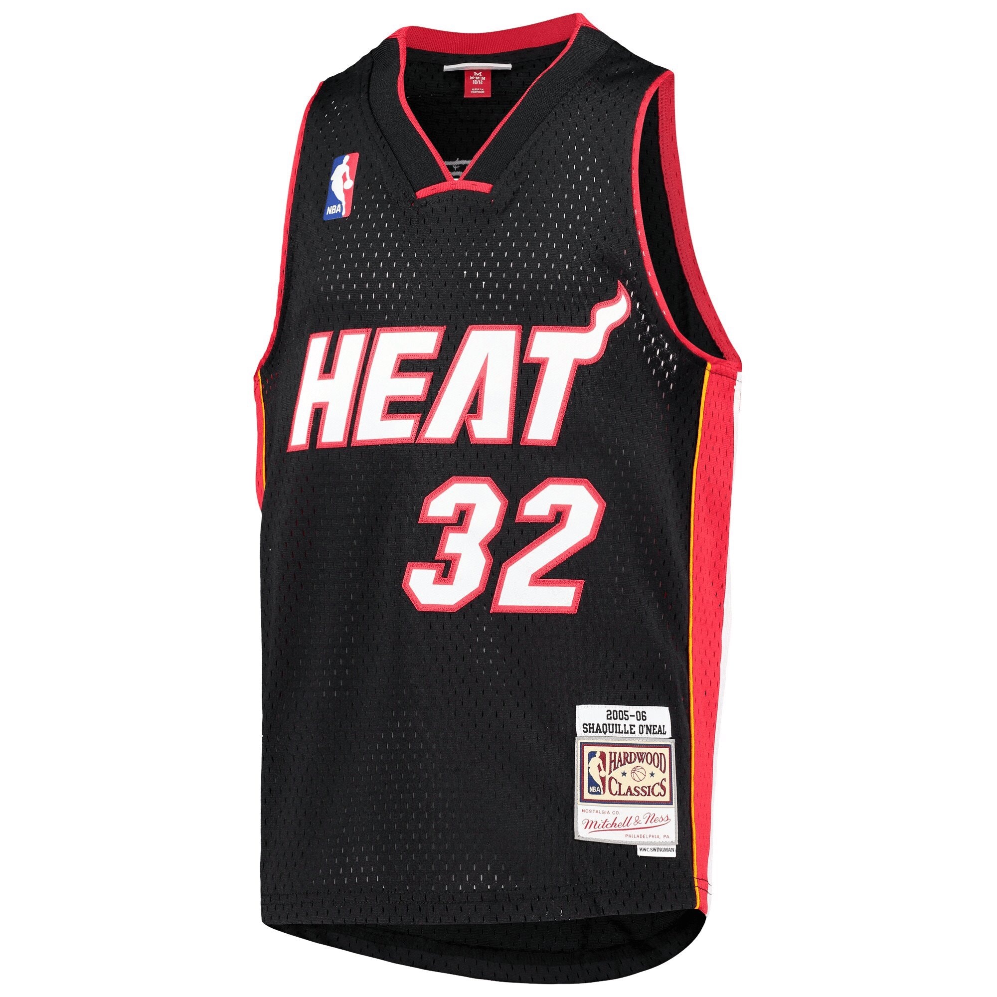 Shaquille O'Neal Miami Heat Mitchell & Ness Big & Tall Hardwood Classics Swingman Jersey - Black Jersey