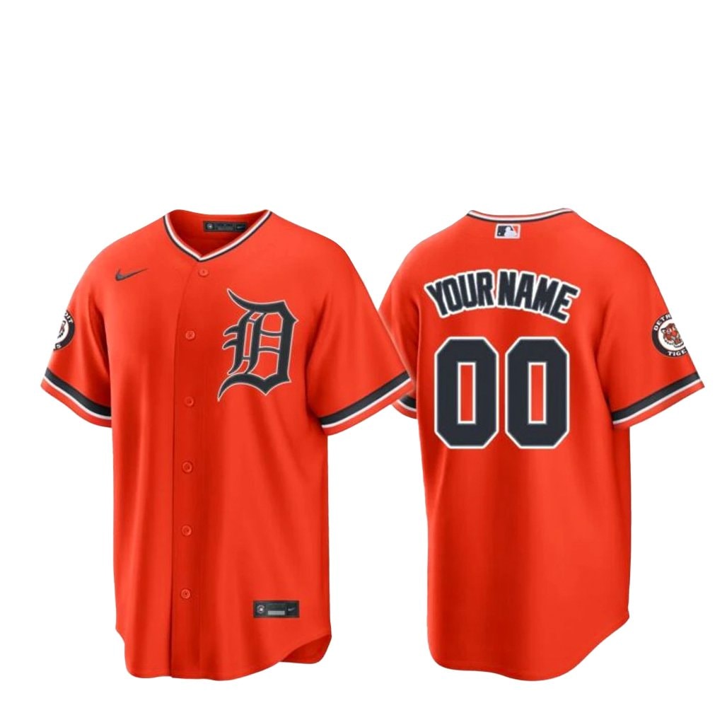 Custom Name and Number Baseball Team x City Classic Night 2026 Orange Baseball Jersey