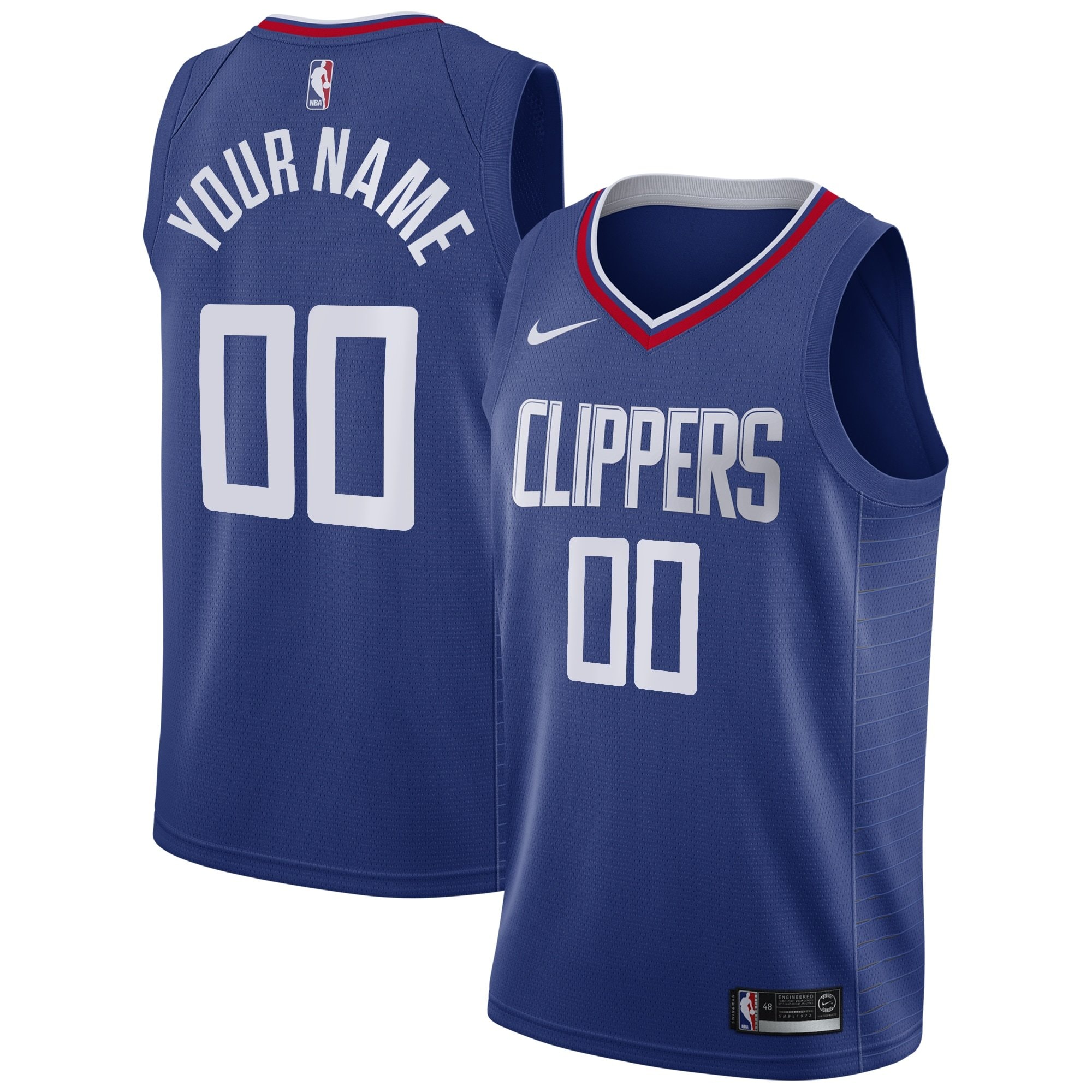 LA Clippers Icon Swingman Custom Jersey Youth Multicolor S-3XL