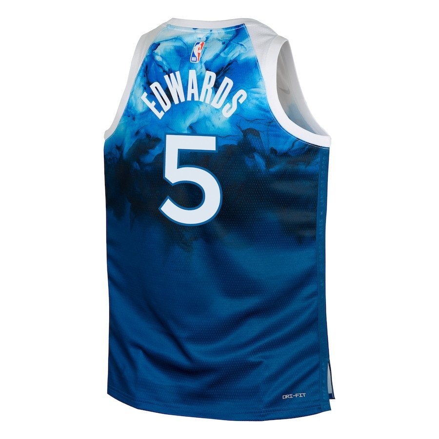 Anthony Edwards 5 Minnesota Timberwolves 2023/24 City Edition Swingman Youth Jersey Blue