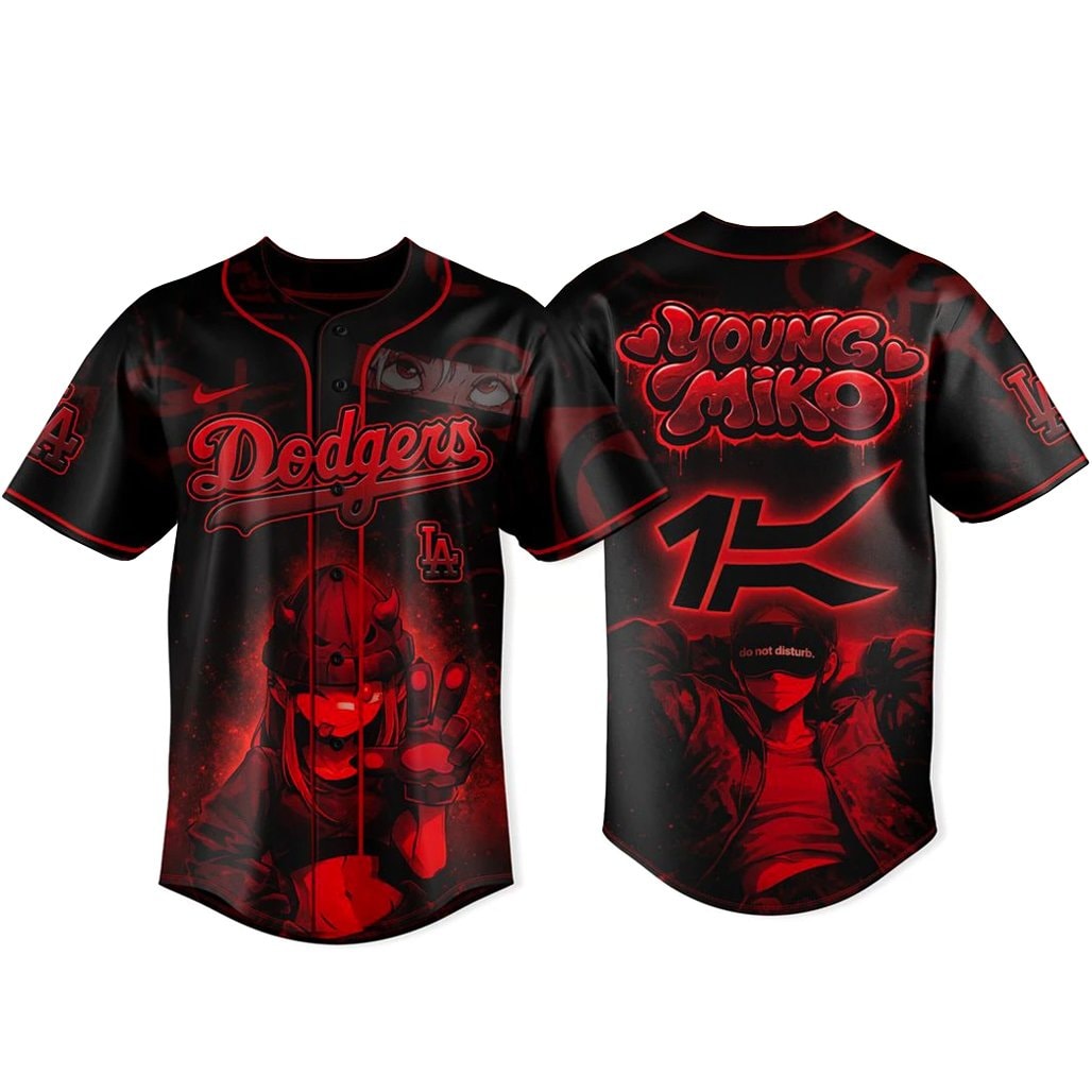Baseball Team x Young Miko Late Checkout Tour 2026 Baseball Jersey