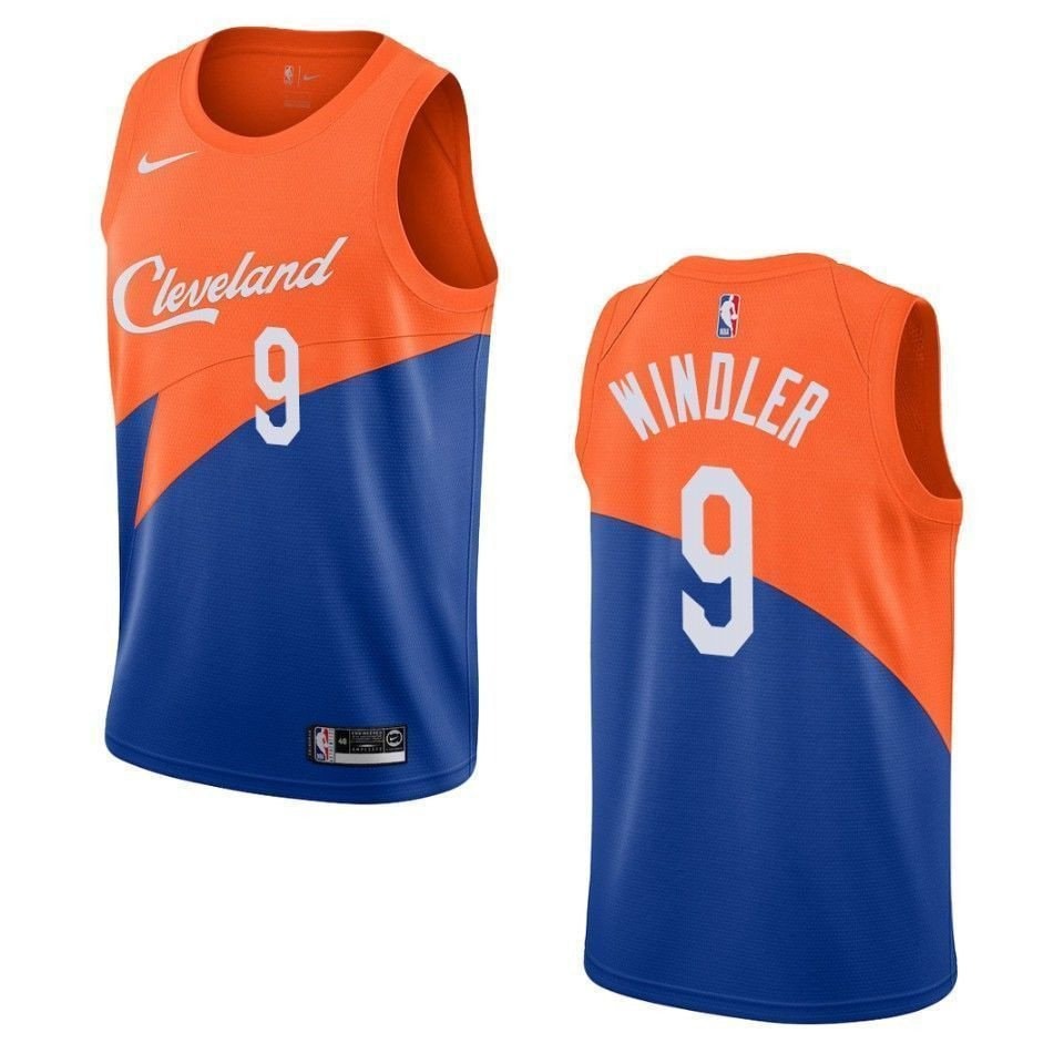 Men's Cleveland Cavaliers Dylan Windler #9 City Swingman Jersey Blue