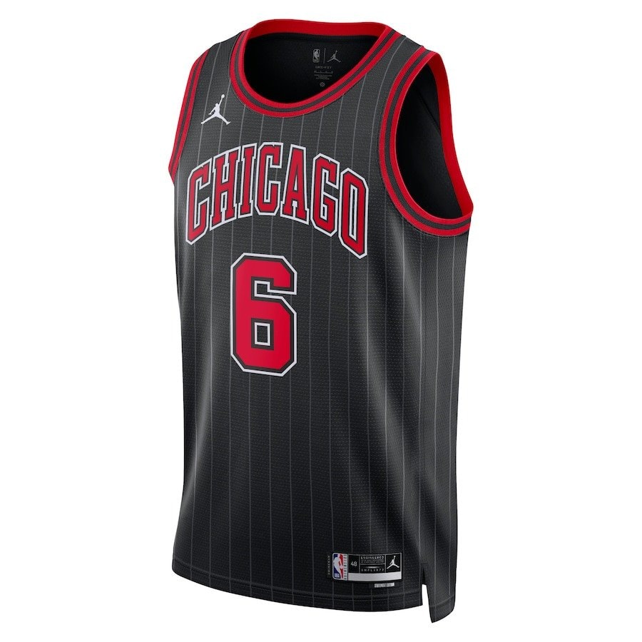 Alex Caruso 6 Chicago Bulls Unisex Swingman Jersey Statement Edition Black