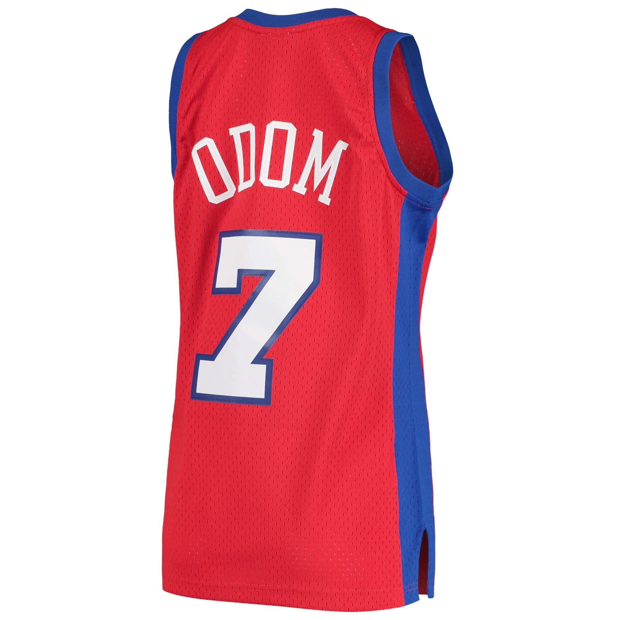 Men's Mitchell & Ness Lamar Odom Red LA Clippers 2000/01 Hardwood Classics Swingman Jersey Statement Edition