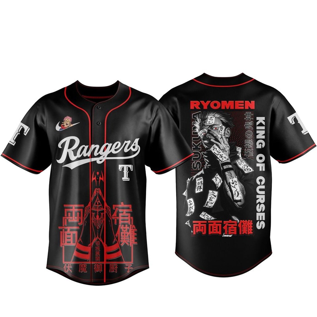 Baseball Team x Jujutsu Kaisen Night 2026 King of Curses Sukuna Baseball Jersey