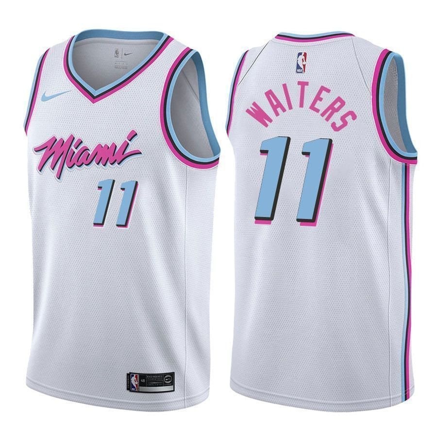 Heat Male Dion Waiters #11 Swingman City Edition White Jersey