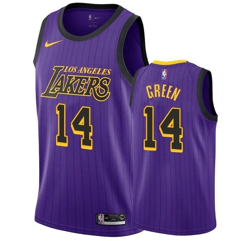 Men's Los Angeles Lakers Danny Green #14 City Edition Basketball Jersey Multicolor