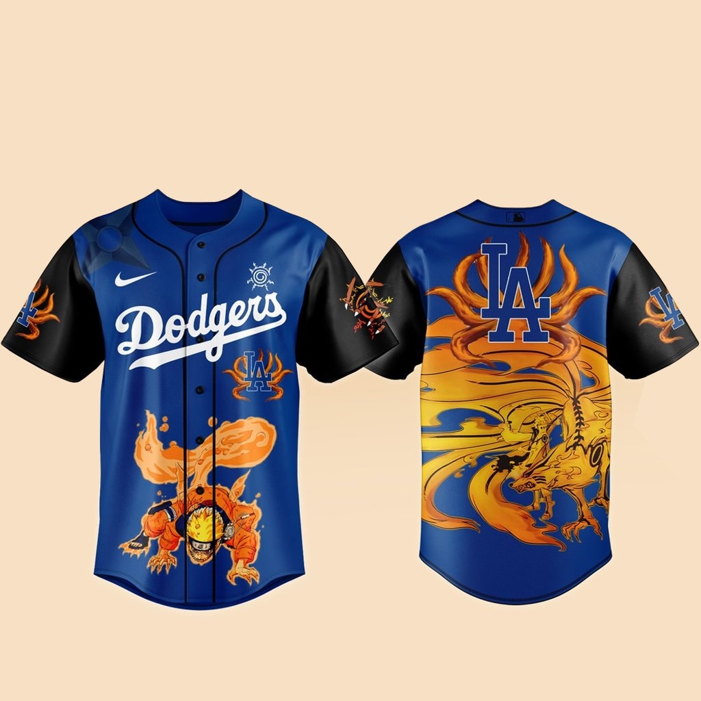 Baseball Team x Naruto Kurama Baseball Jersey Version 1