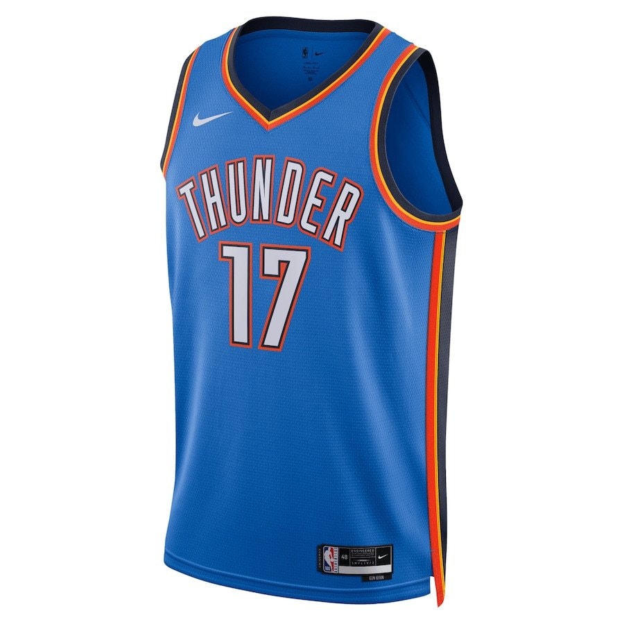 Aleksej Pokusevski Oklahoma City Thunder Unisex Swingman Jersey Icon Edition Blue