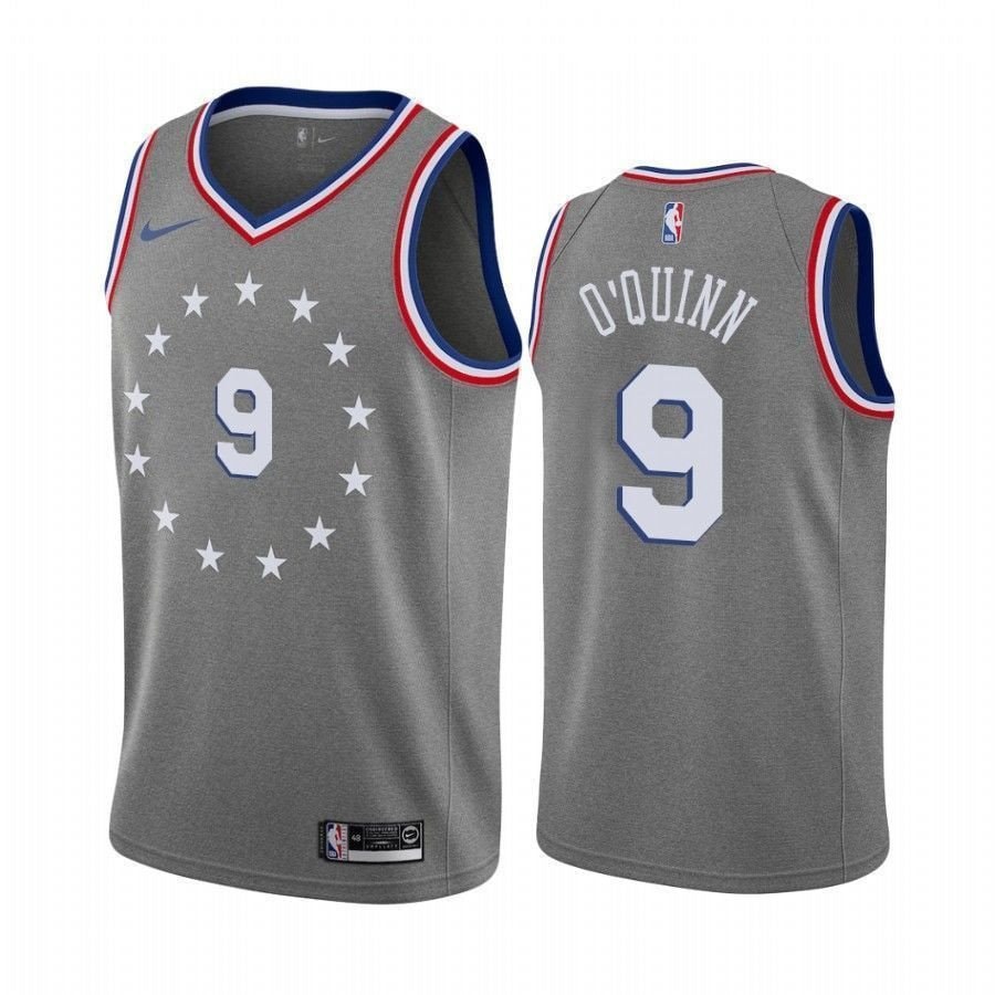 Philadelphia 76ers Kyle O'Quinn #9 City Edition Men's Basketball Jersey
