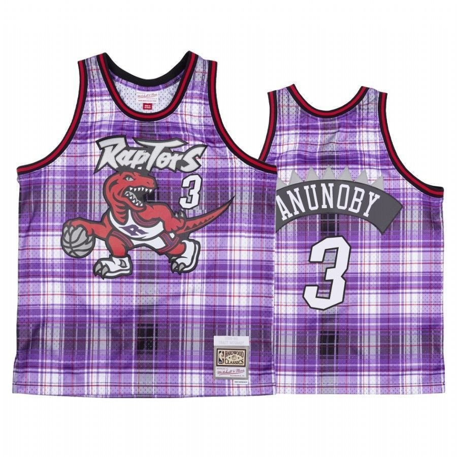 Men's Toronto Raptors OG Anunoby 3 Private School Multicolor Jersey S-3XL