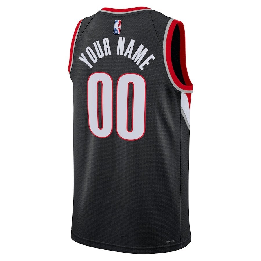 Portland Trail Blazers 2023/24 Icon Swingman Custom Men Jersey Black