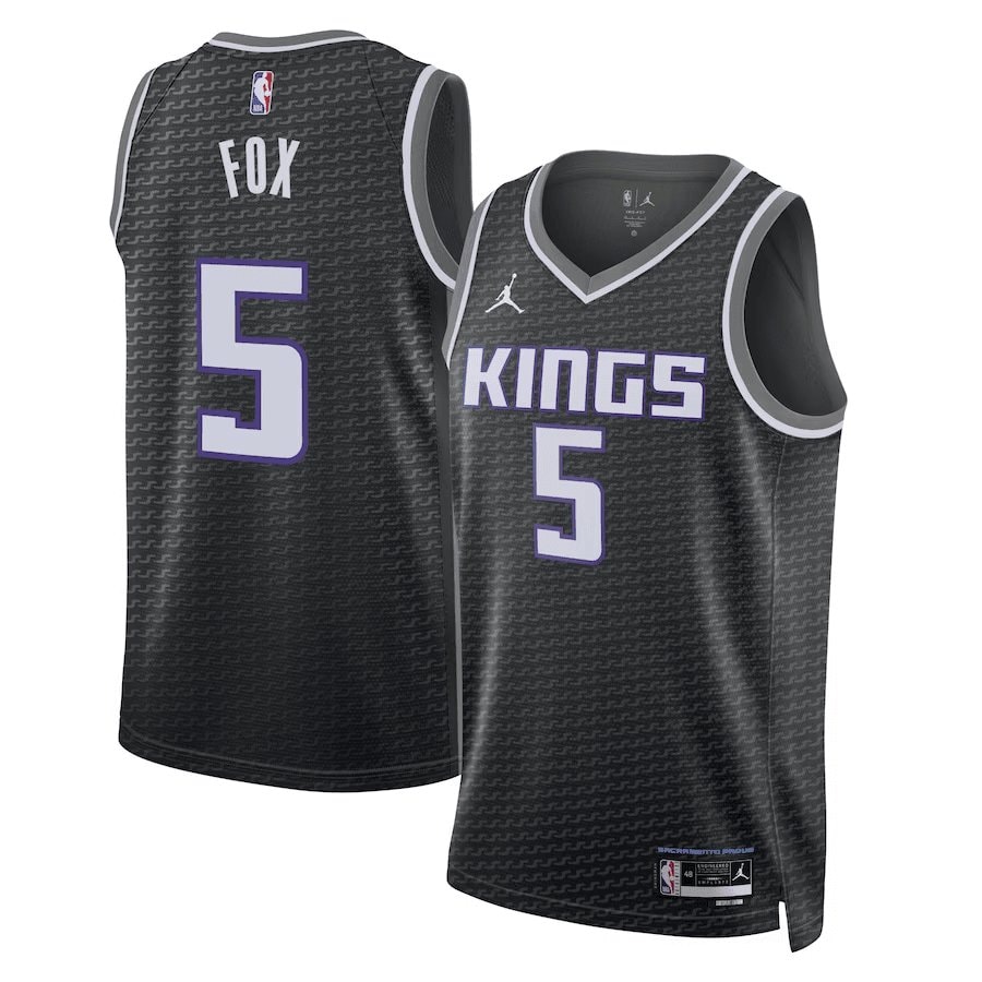 De'Aaron Fox 5 Basketball Team Statement Edition Swingman Jersey - Black