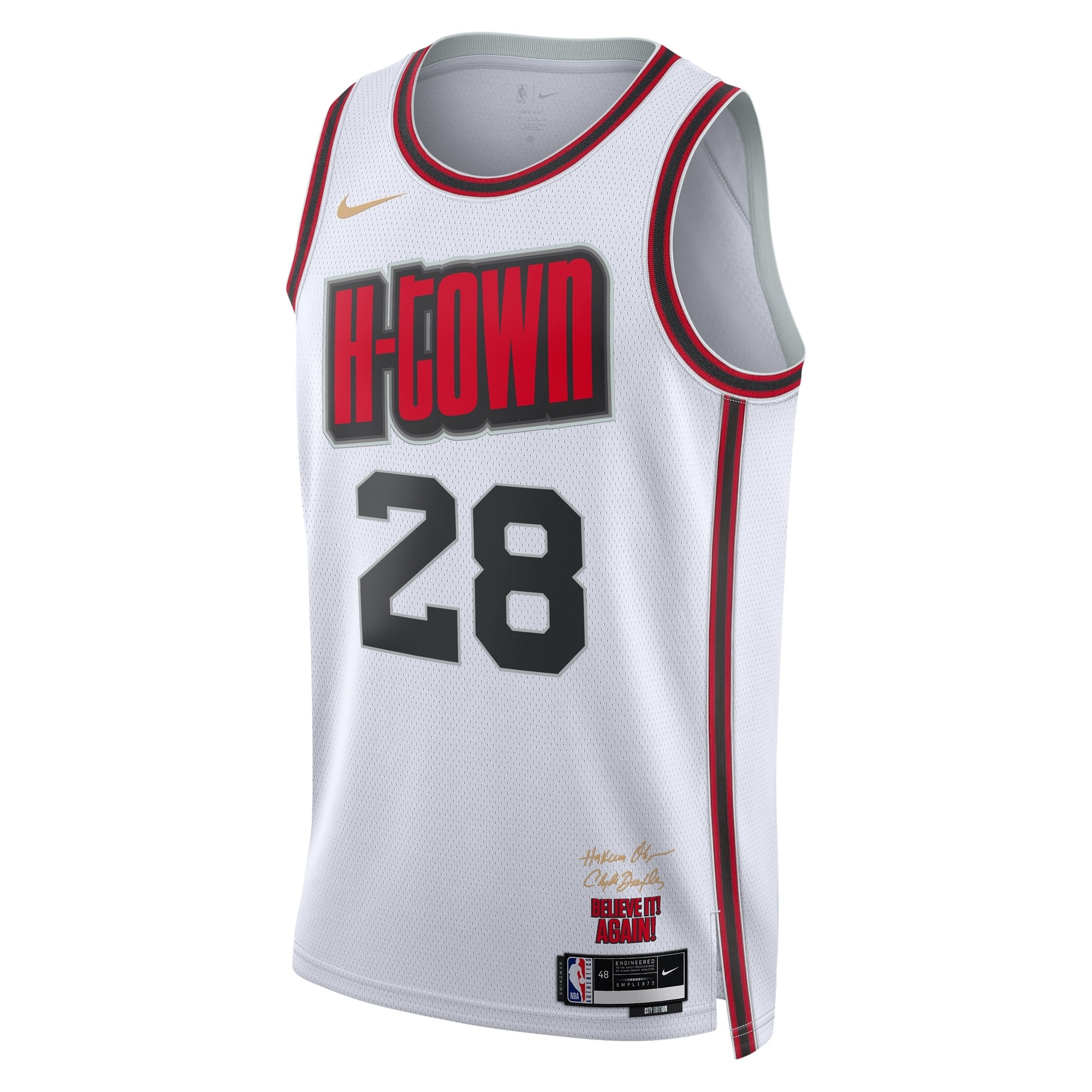 Houston Rockets City Edition Swingman Jersey 2024 White Alperen Sengun Unisex