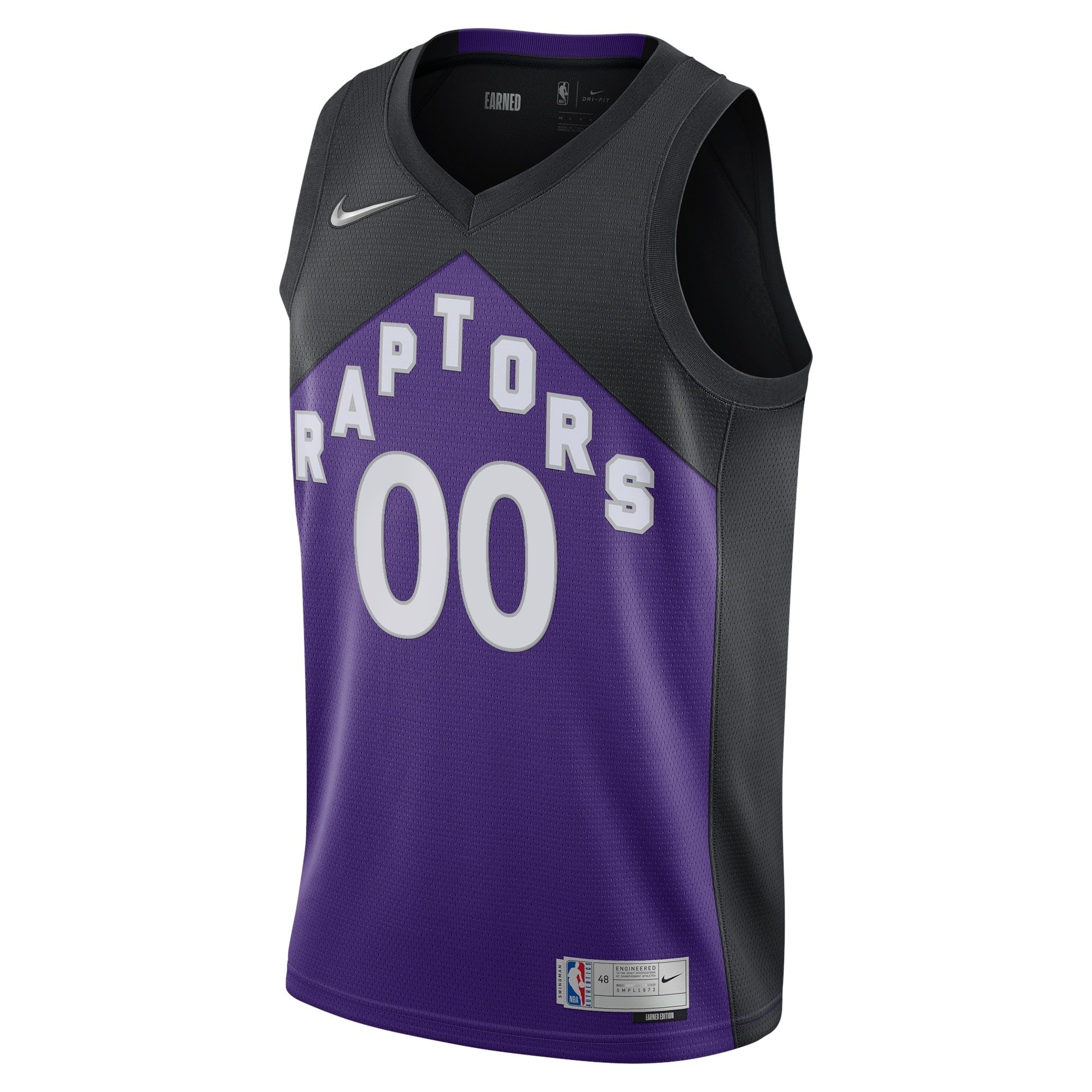 Toronto Raptors Earned Edition Swingman Jersey Custom Mens Multicolor Sizes S-3XL