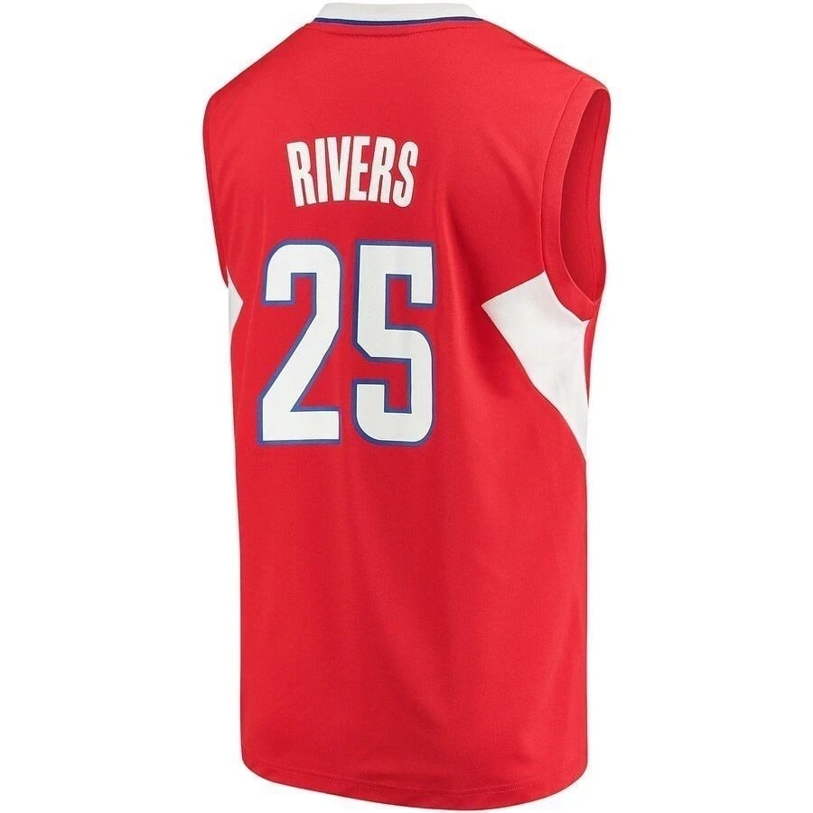 Austin Rivers LA Clippers Road Jersey Red Multicolor Unisex Adult Sizes S-3XL