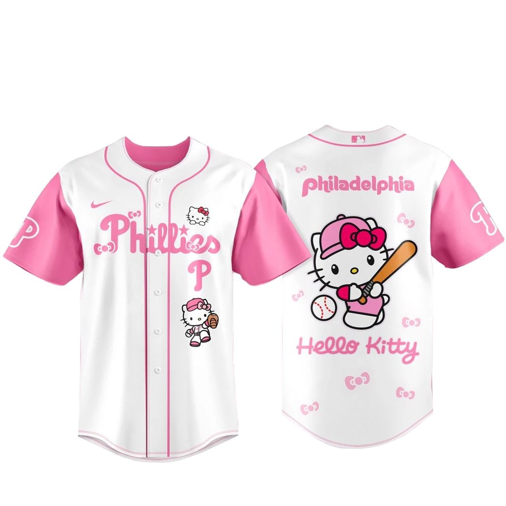 Baseball Team x Hello Kitty 2026 Pink Baseball Jersey