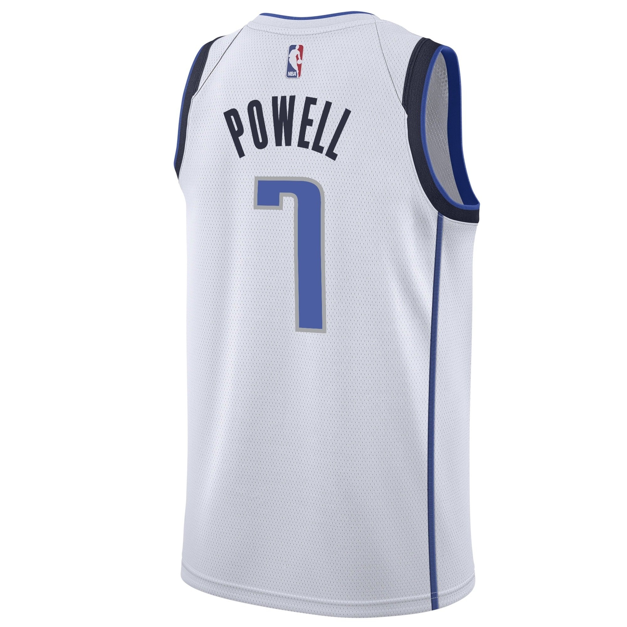 Dallas Mavericks Association Edition Swingman Jersey White Dwight Powell Mens