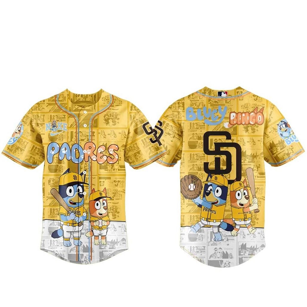 Baseball Team x Bluey And Bingo 2026 Night Baseball Jersey