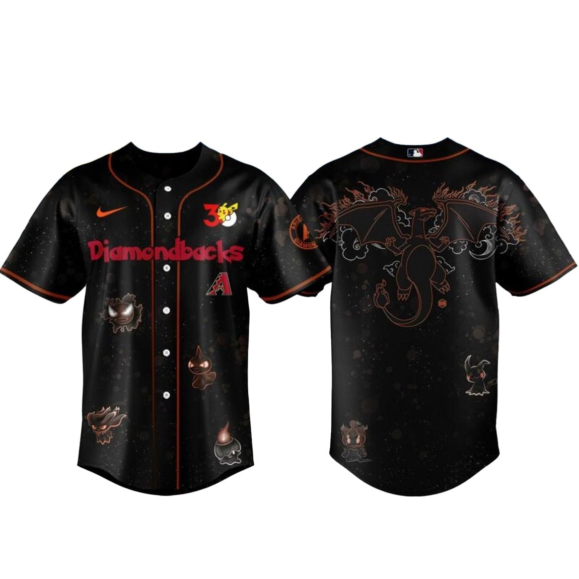 Baseball Team Pokemon 30th Anniversary 1996-2026 Baseball Jersey