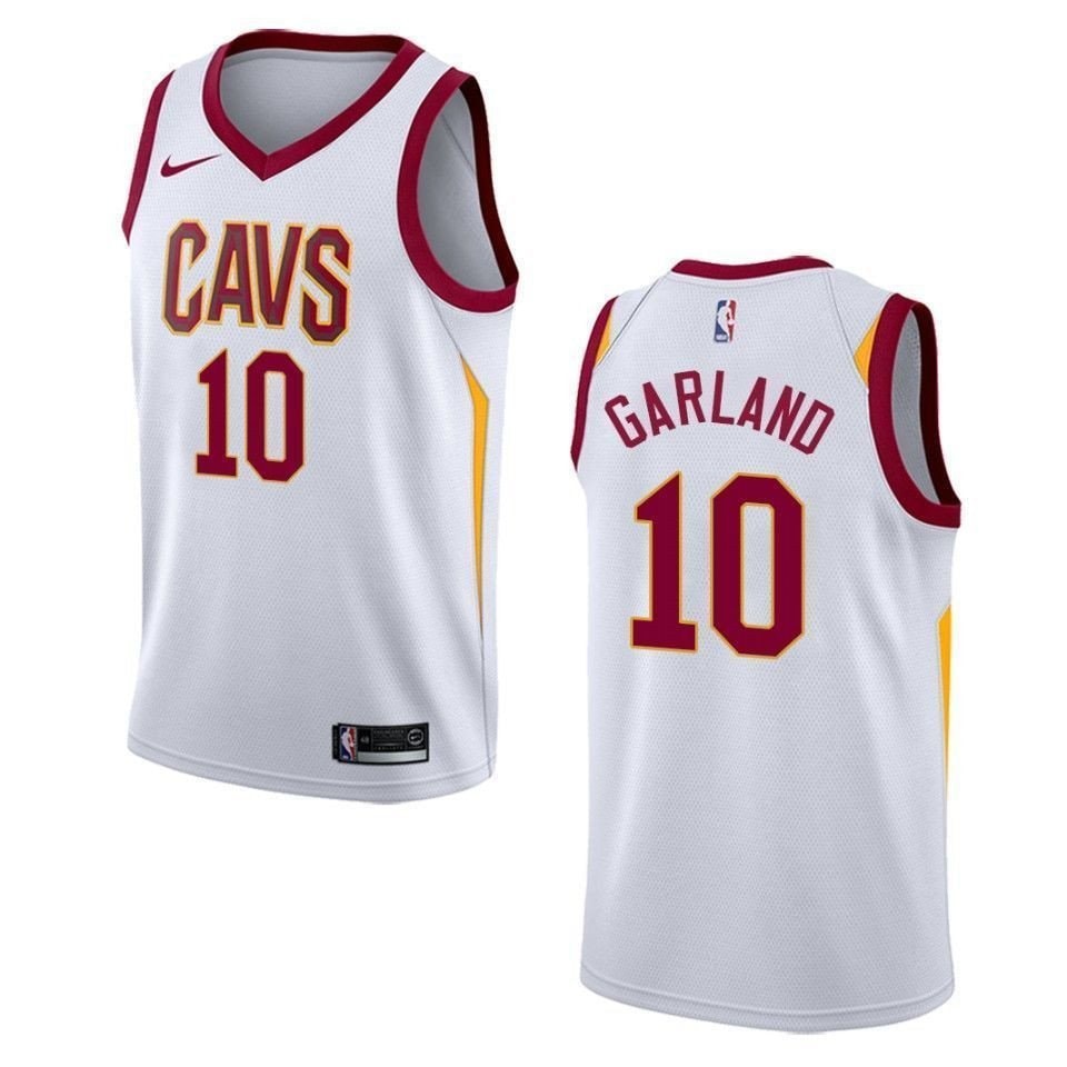 Men's Basketball Team 10 Darius Garland Association Swingman Jersey - White