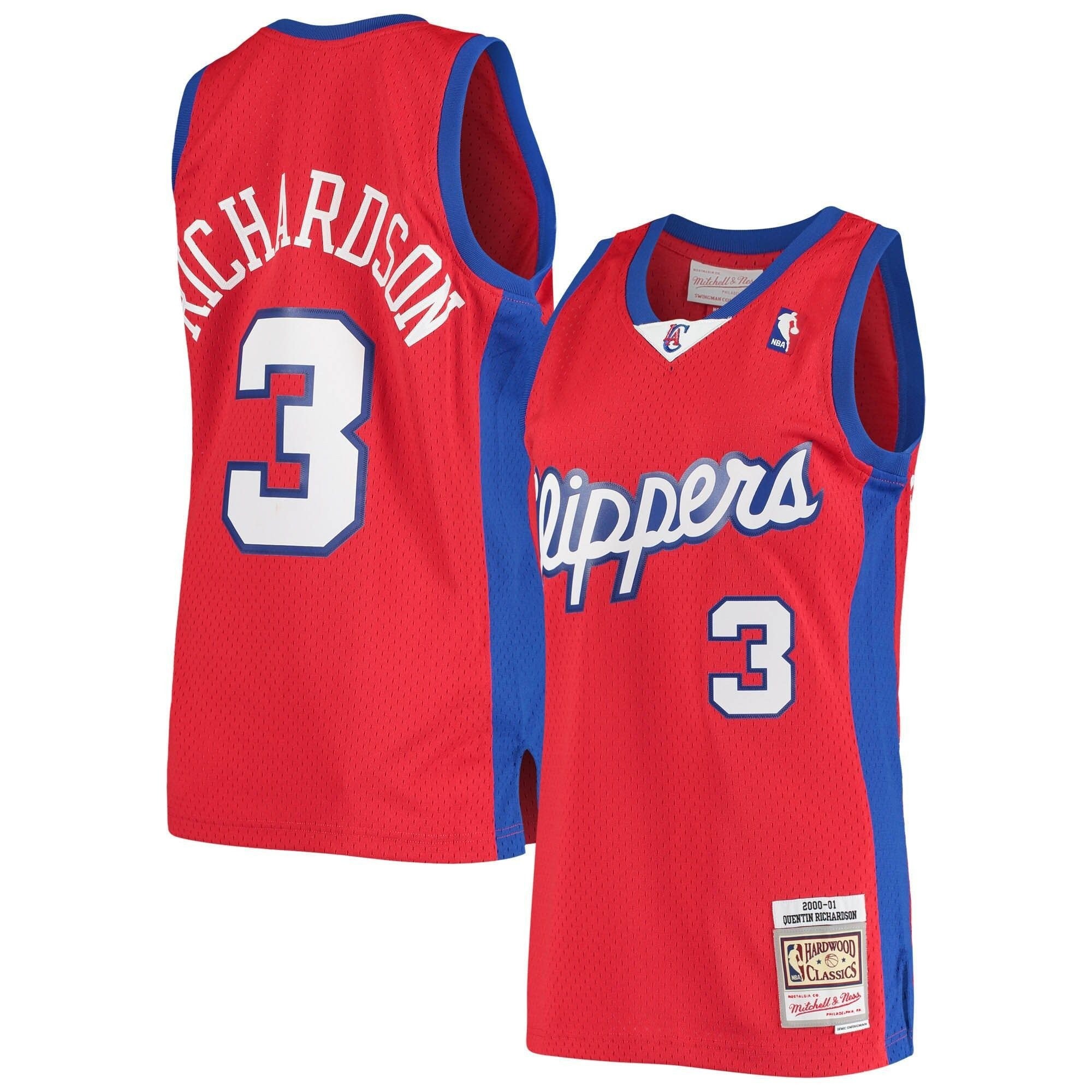 Quentin Richardson La Clippers Mitchell Ness 2000/01 Hardwood Classics Swingman Jersey - Statement Edition ??Red