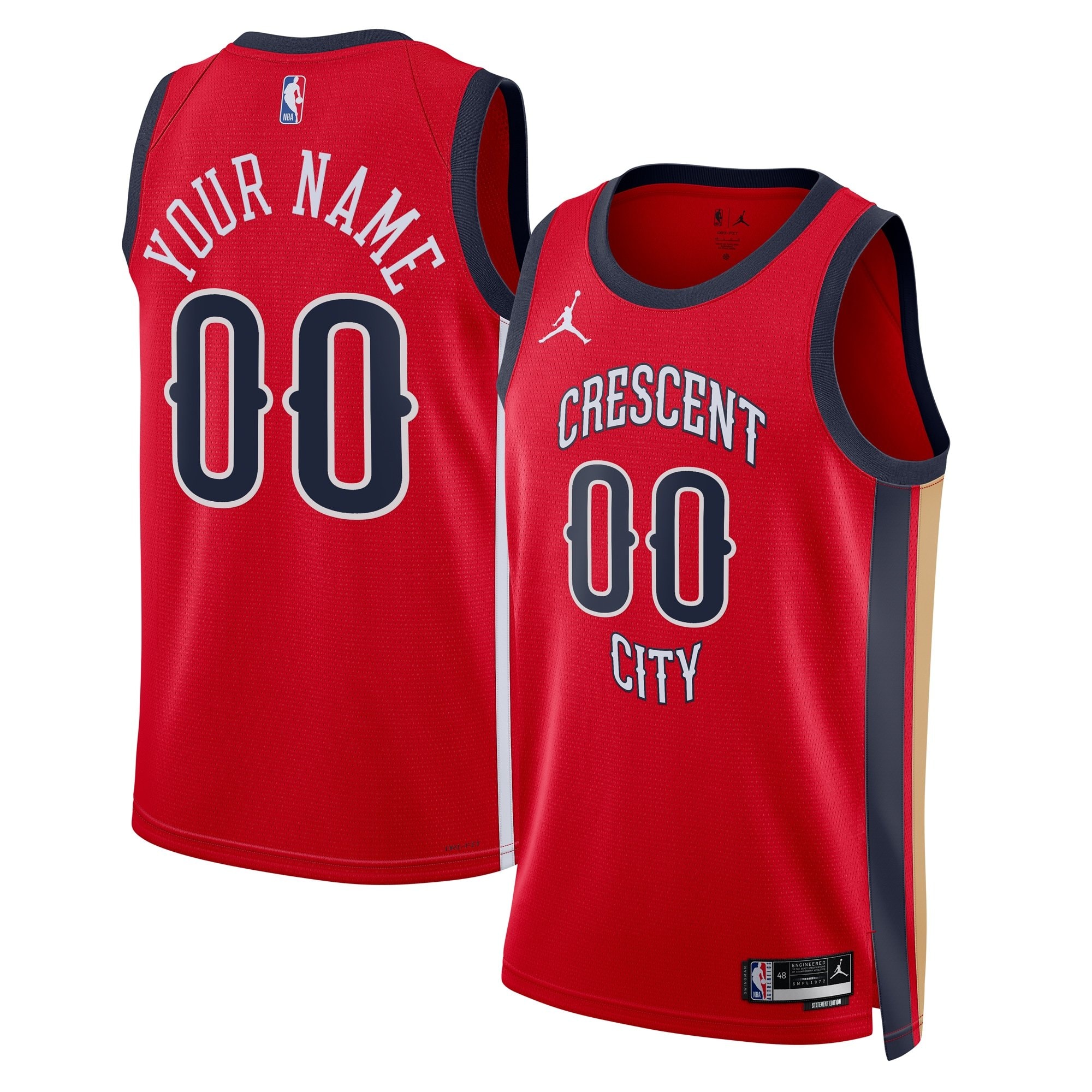 New Orleans Pelicans Jordan Statement Swingman Jersey - Custom Unisex