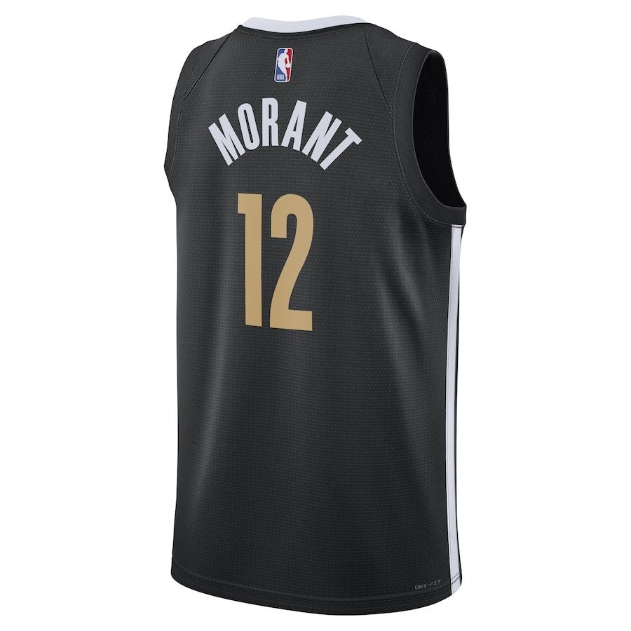 Ja Morant 12 Memphis Grizzlies 2023/24 Swingman Jersey City Edition Unisex Black
