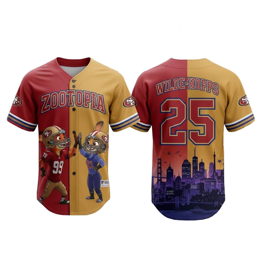 Football Team x Zootopia 2 Wilde Hopps Baseball Jersey 2025