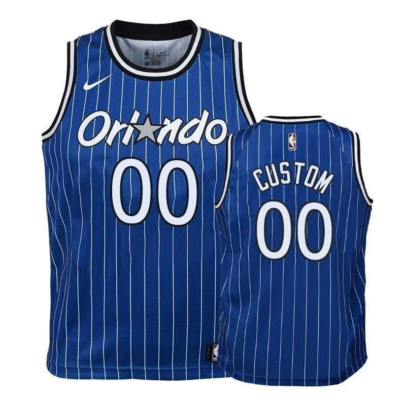 Youth Magic Aaron Gordon 00 Hardwood Classics Blue Jersey - Unisex Polyester Athletic Wear