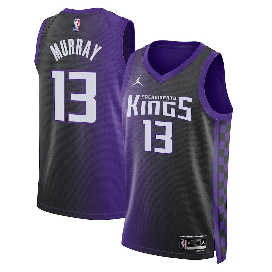 Keegan Murray 13 Sacramento Kings Unisex Swingman Jersey Statement Edition Purple Black