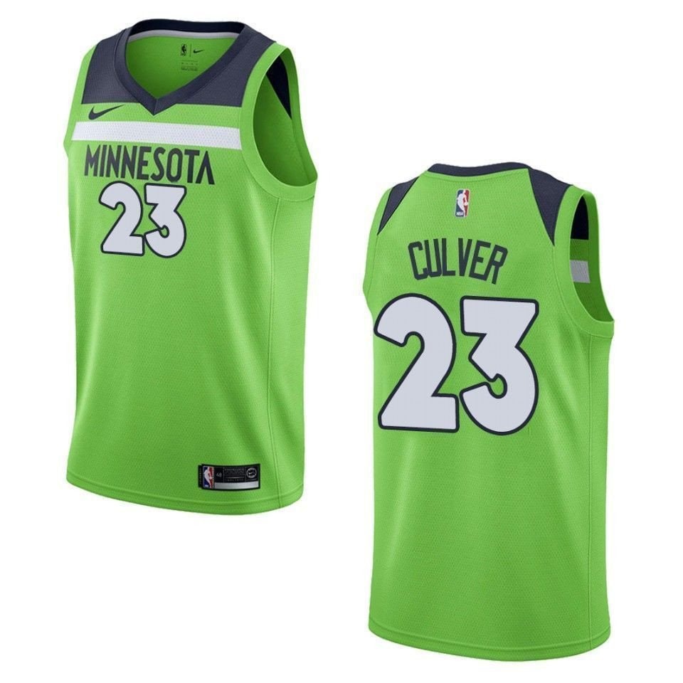 Men's Minnesota Timberwolves Jarrett Culver #23 Statement Swingman Jersey Green