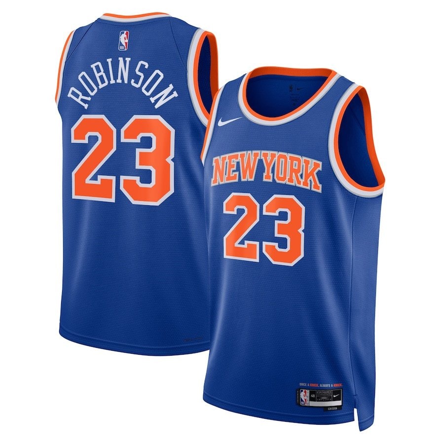 Mitchell Robinson 23 New York Knicks Unisex Swingman Jersey Icon Edition Blue