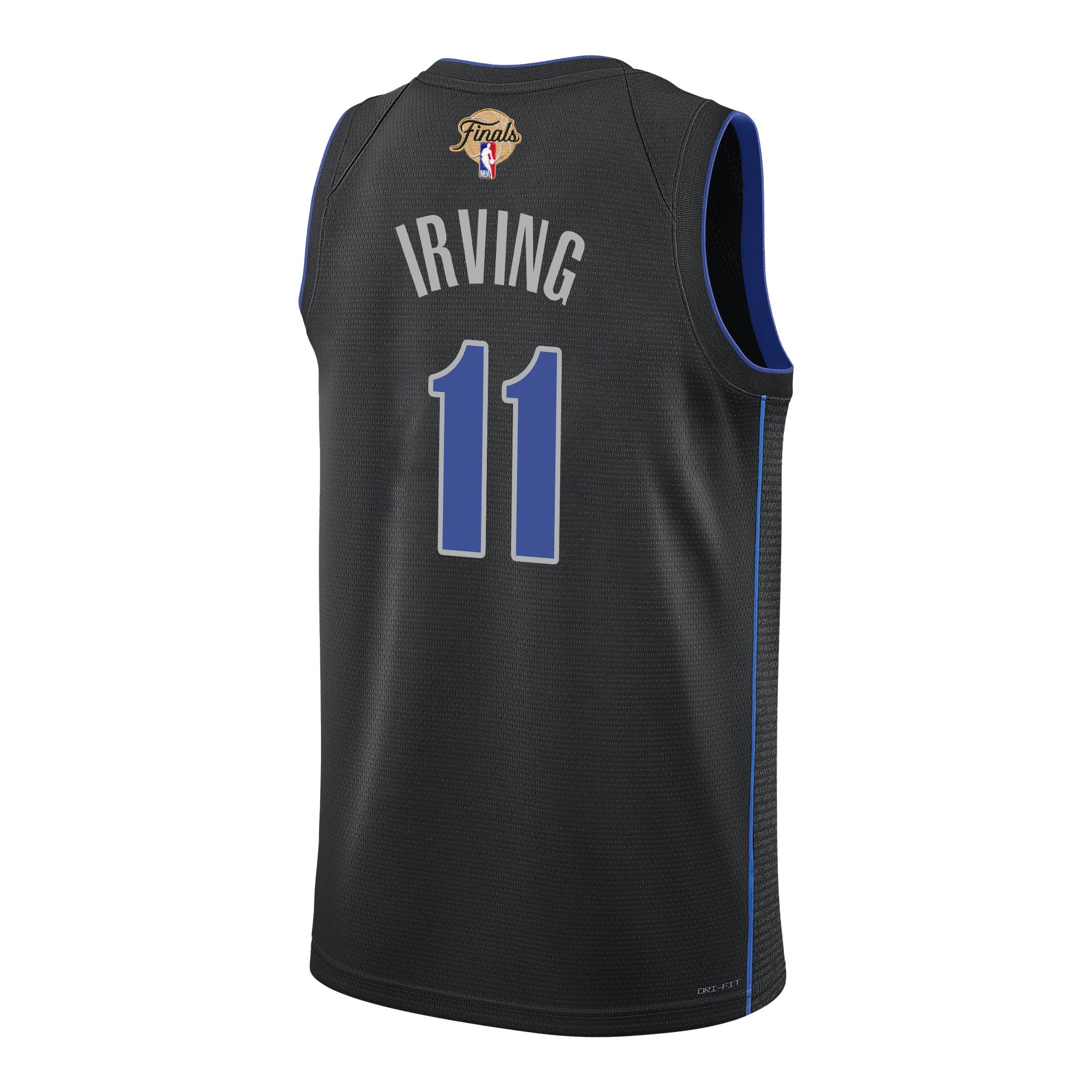 Kyrie Irving 11 Dallas Mavericks 2024 Finals Patch Swingman Jersey City Edition Black