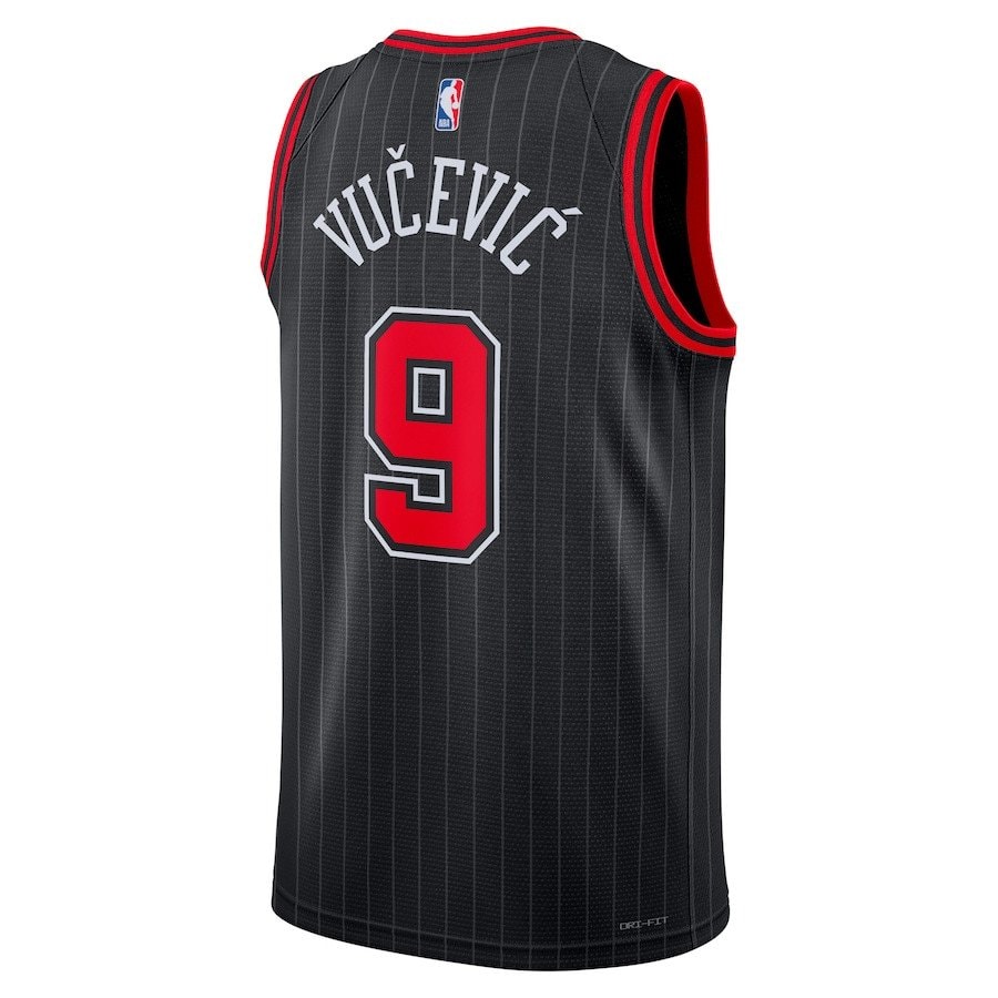 Nikola Vucevic 9 Chicago Bulls Unisex Swingman Jersey Statement Edition Black