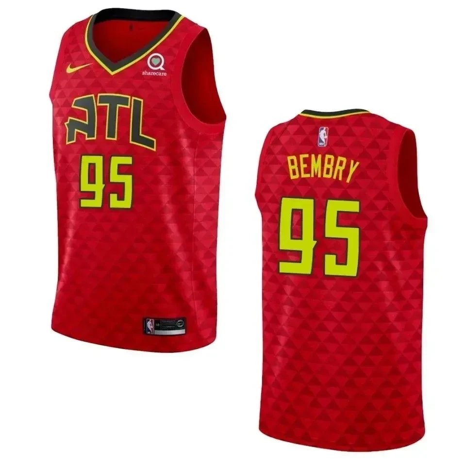 Men's Basketball Team 95 Deandre' Bembry Statement Swingman Jersey - Red