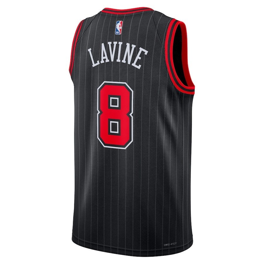 Zach LaVine 8 Chicago Bulls Unisex Swingman Jersey Statement Edition Black
