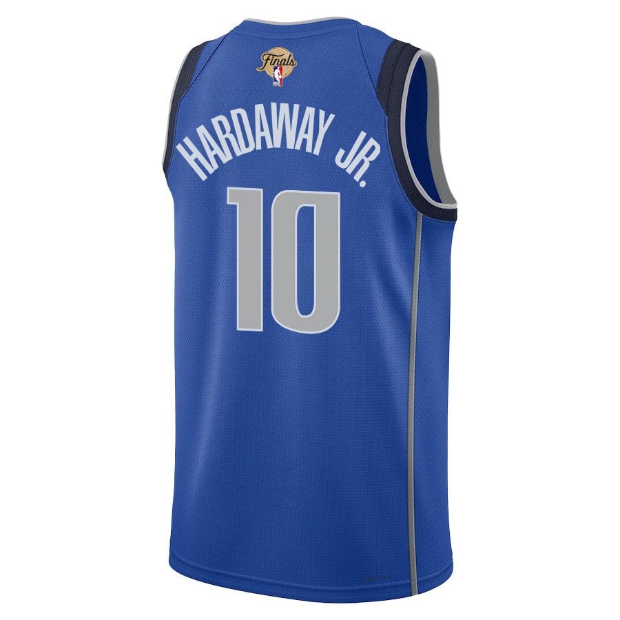 Tim Hardaway Jr. 10 Dallas Mavericks 2024 Finals Patch Swingman Jersey Icon Edition Blue