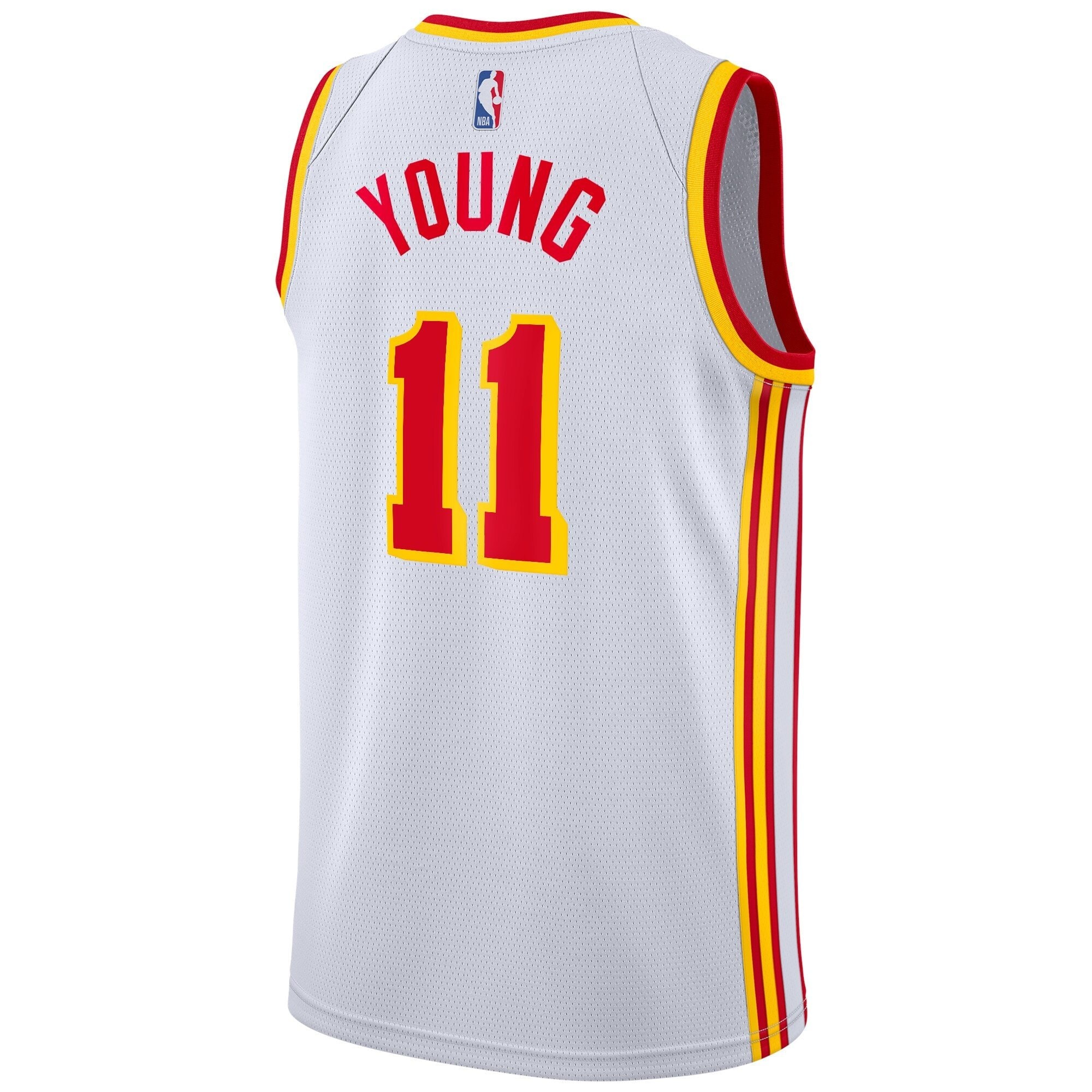 Atlanta Hawks Association Edition Swingman Jersey White Trae Young Youth