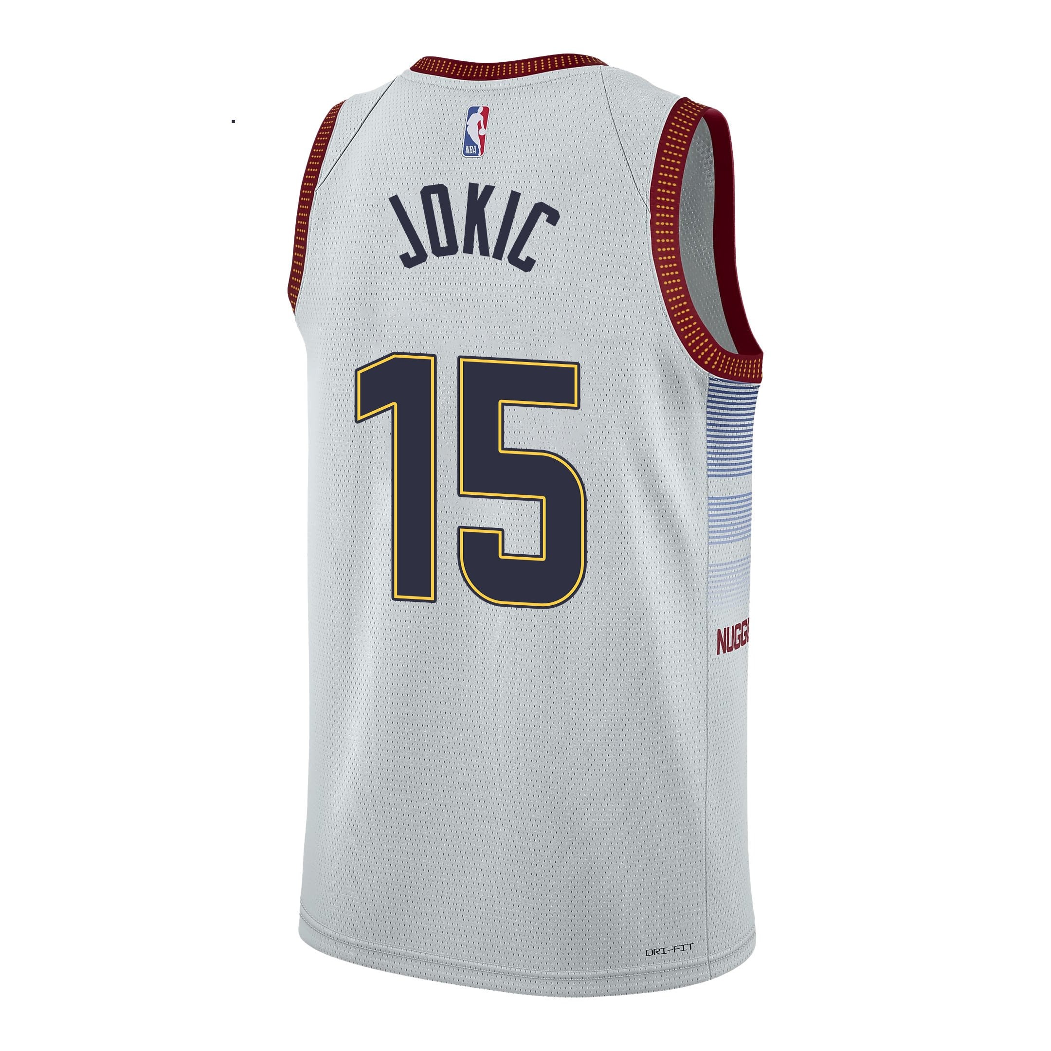 Nikola Jokic 15 Denver Nuggets Joker's Gold 2023 NBA Champions Swingman Jersey - White