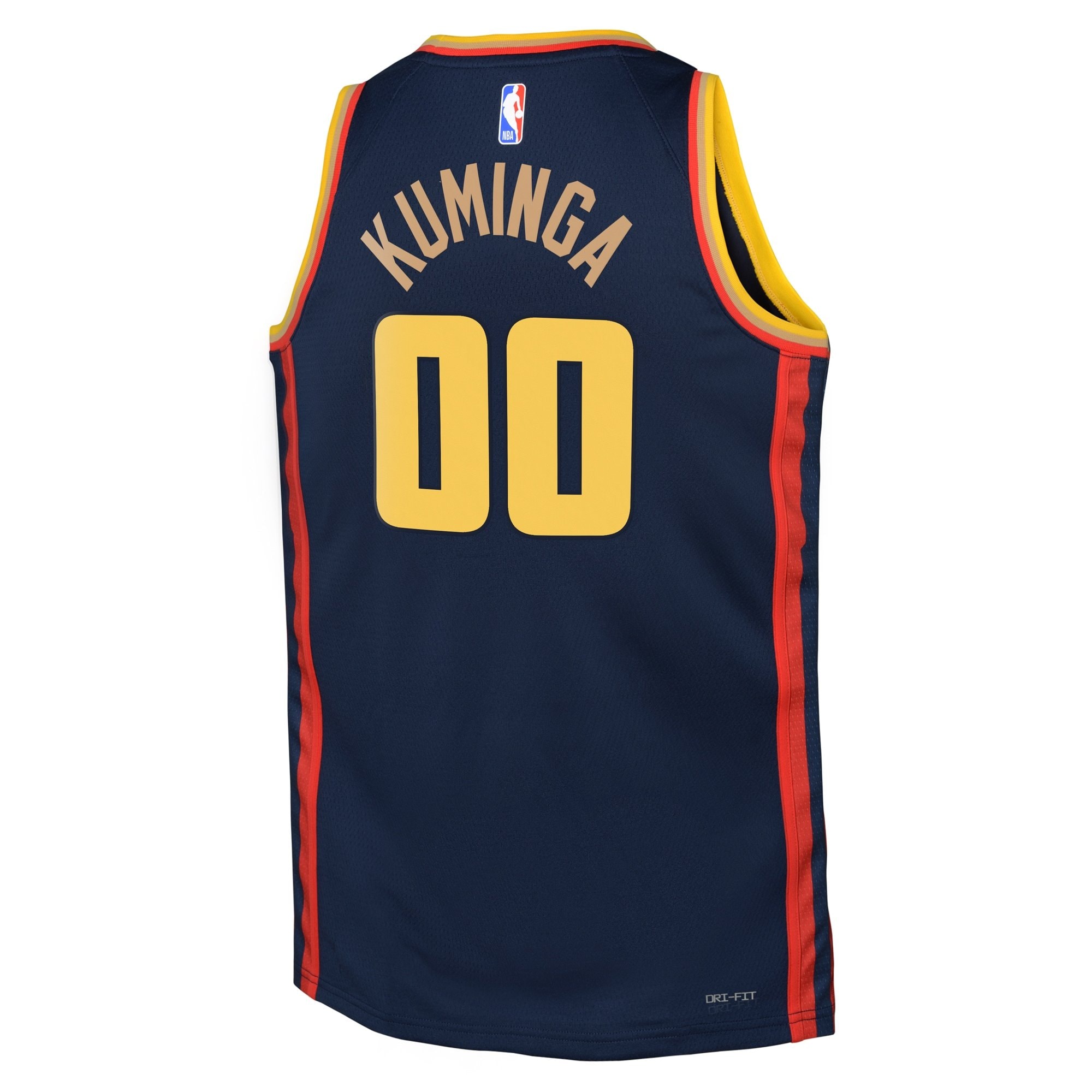 Golden State Warriors City Edition Swingman Jersey 2024 Navy Jonathan Kuminga Youth