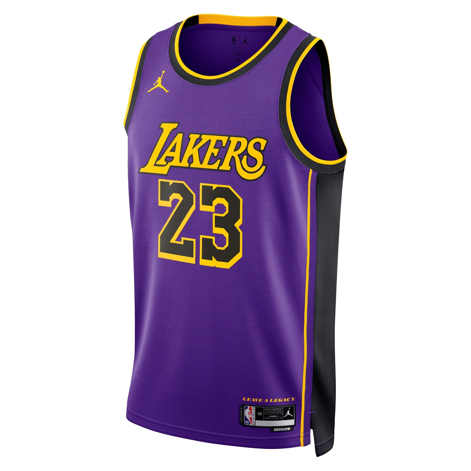 Los Angeles Lakers Jordan Statement Edition Swingman Jersey Purple LeBron James Unisex