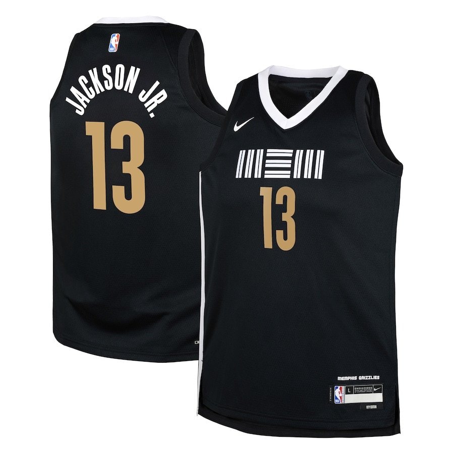 Jaren Jackson Jr. 13 Memphis Grizzlies 2023/24 City Edition Swingman Youth Jersey Black