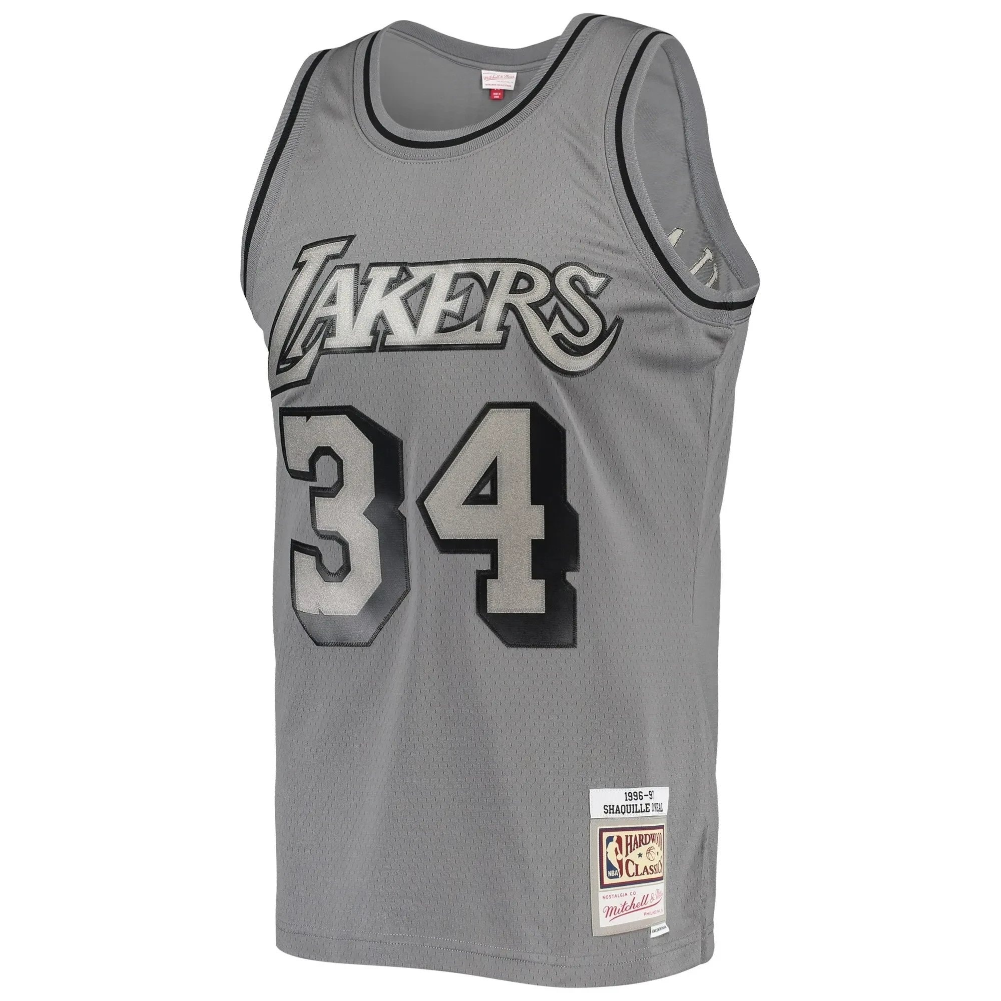 Shaquille O'Neal Los Angeles Lakers Mitchell & Ness Hardwood Classics 1996/97 Swingman Jersey - Charcoal