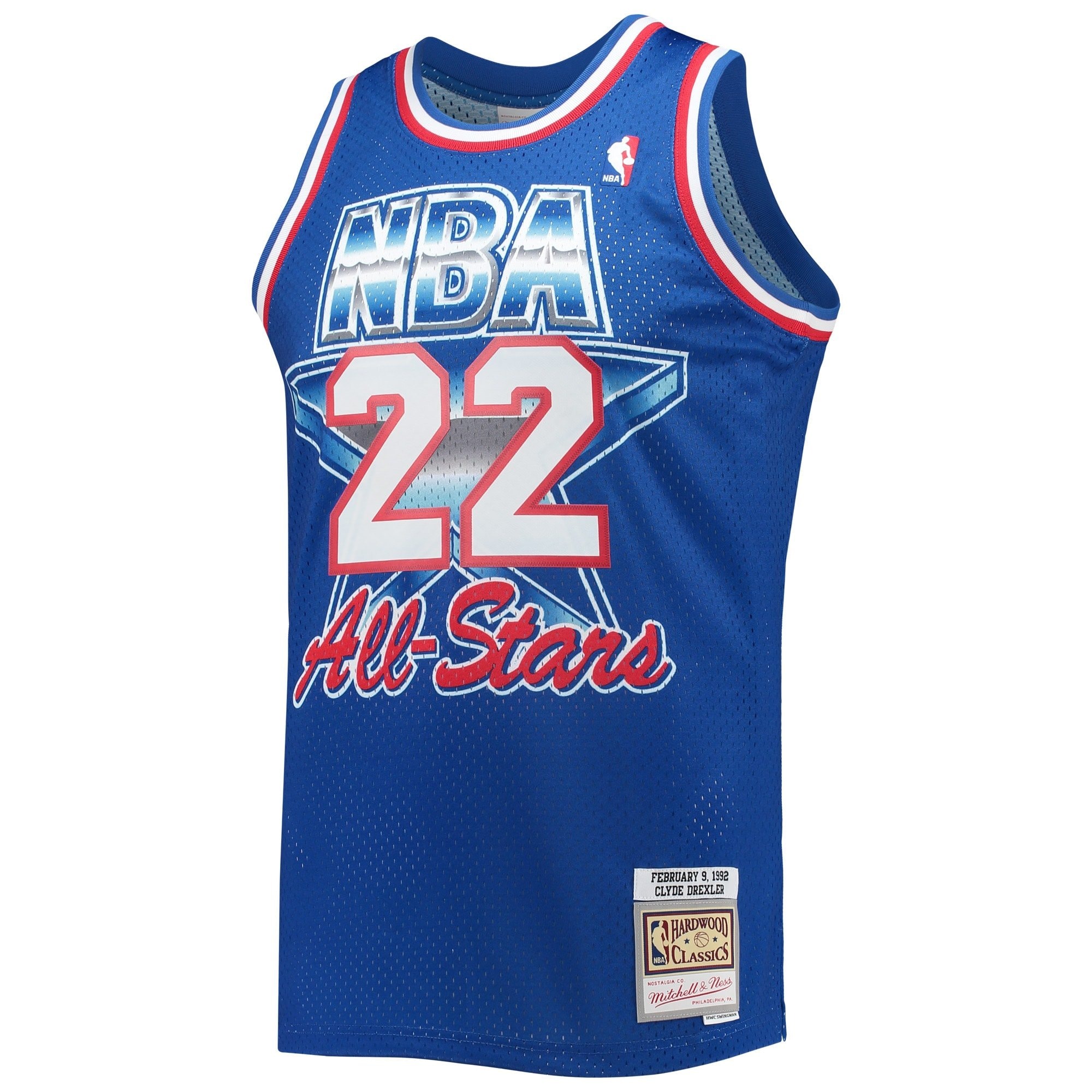 Men's Mitchell & Ness Clyde Drexler Royal Western Conference 1992 NBA All-Star Swingman Jersey