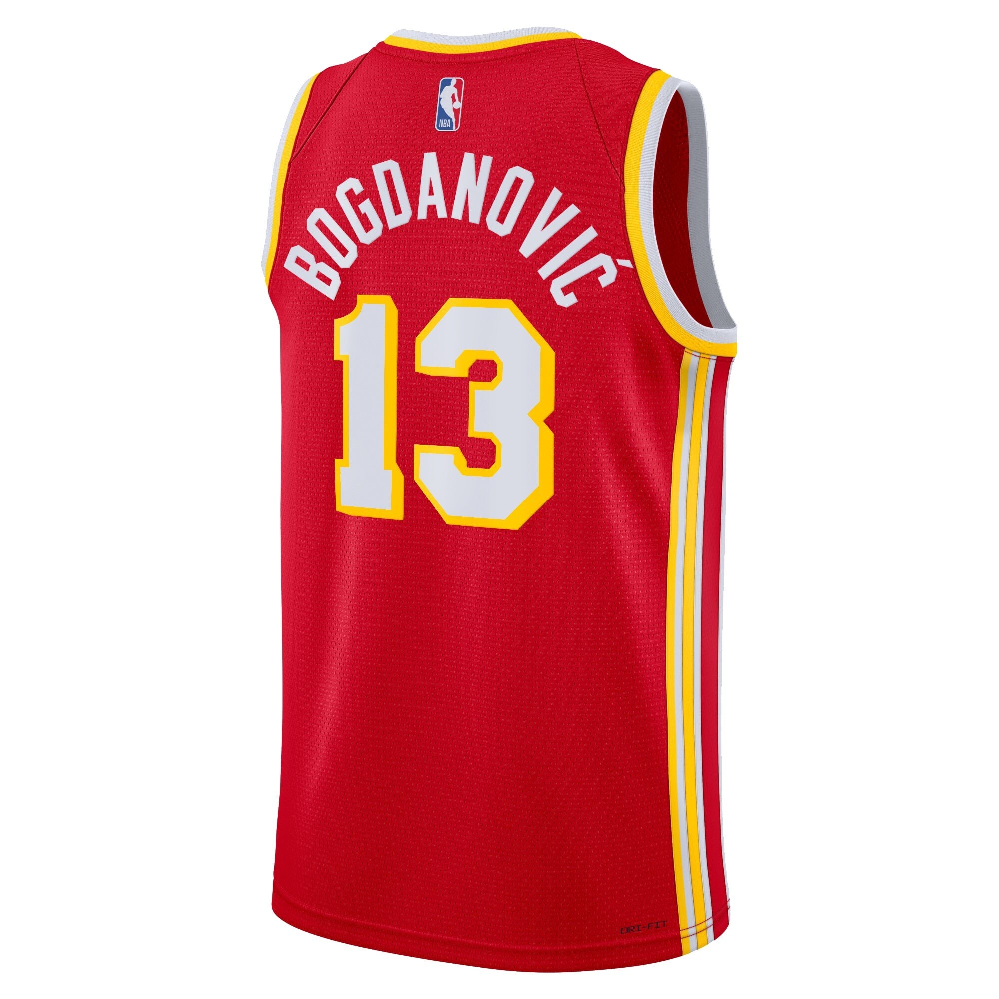 Atlanta Hawks Bogdan Bogdanovic Icon Swingman Jersey Red Youth S-3XL