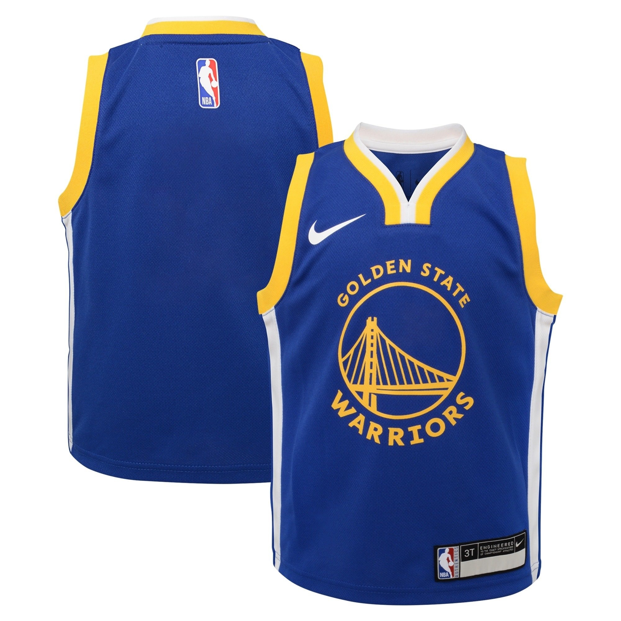 Golden State Warriors Icon Custom Jersey Kids Unisex Multicolor S-3XL